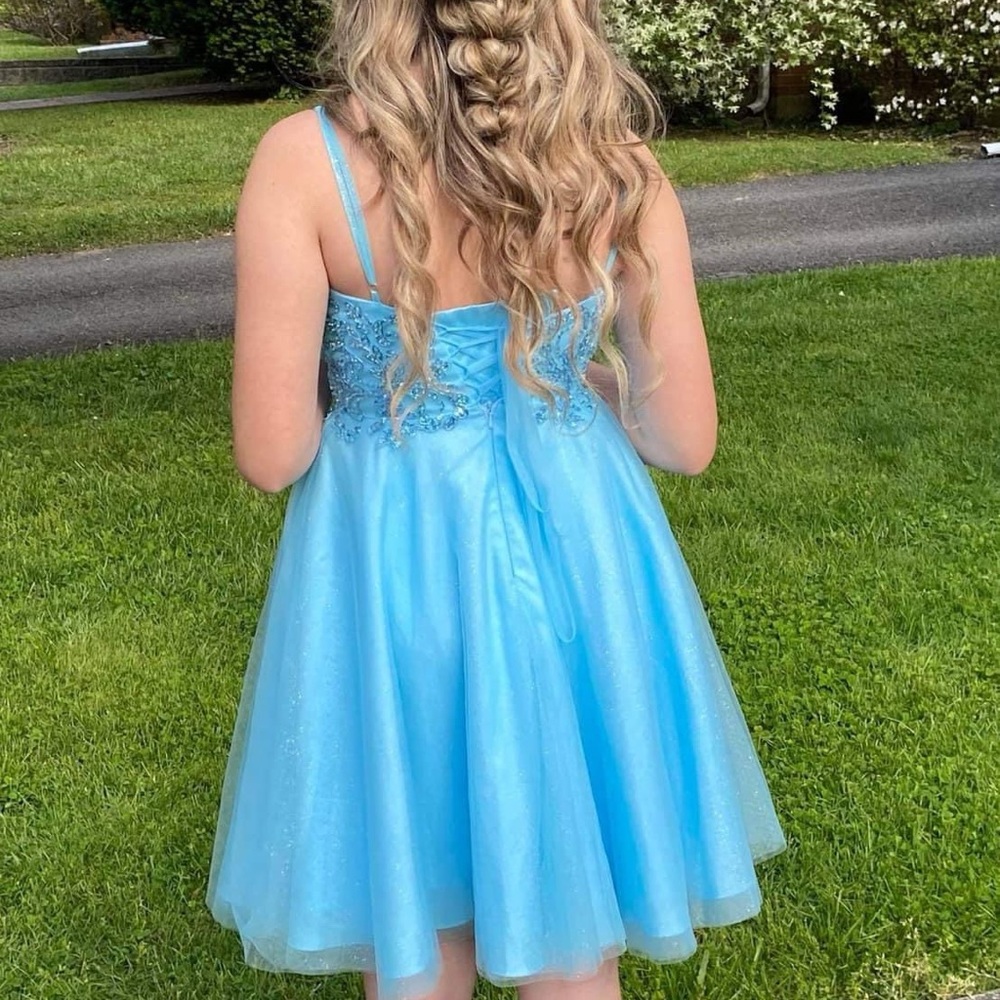 Blue Homecoming Dress